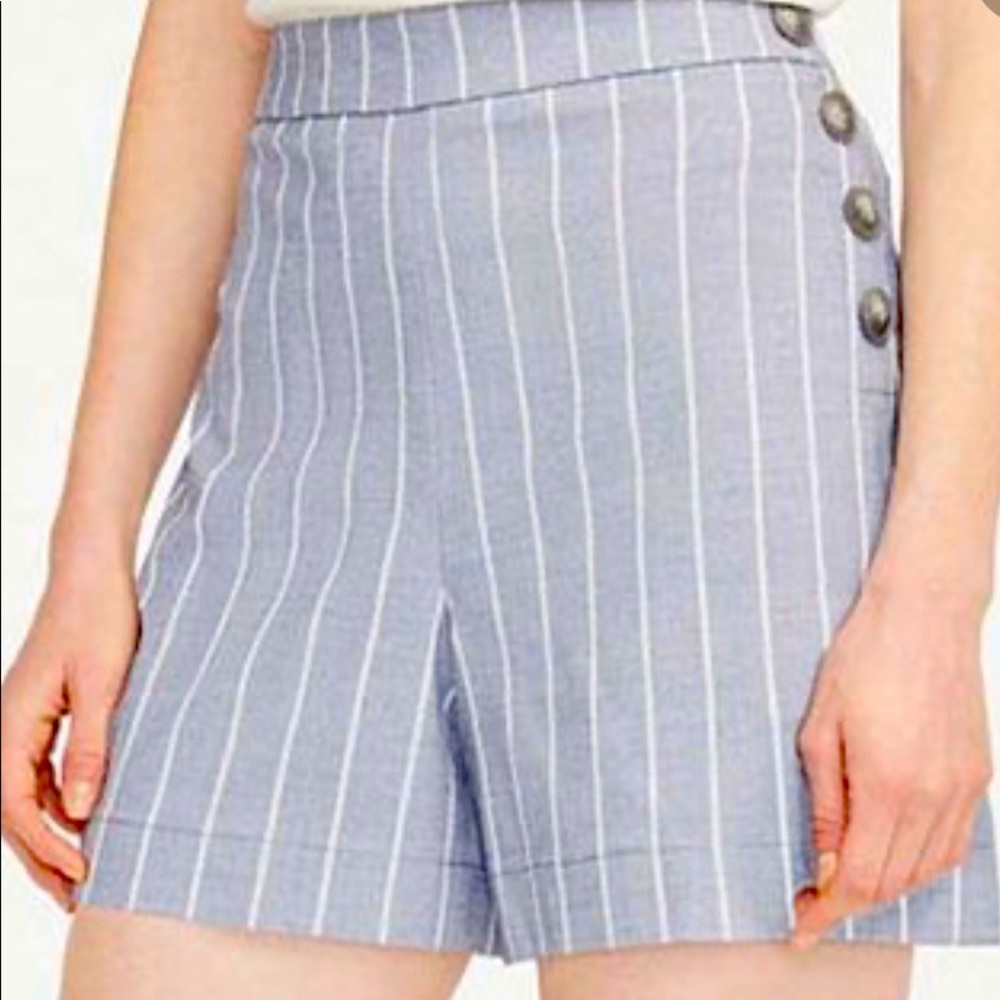 New w Tags Ann Taylor Drapey High Waist Shorts 8